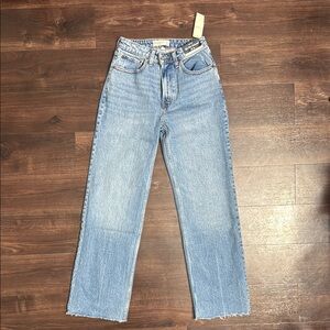 Blue Straight Leg Denim Jeans 90s Abercrombie & Fitch